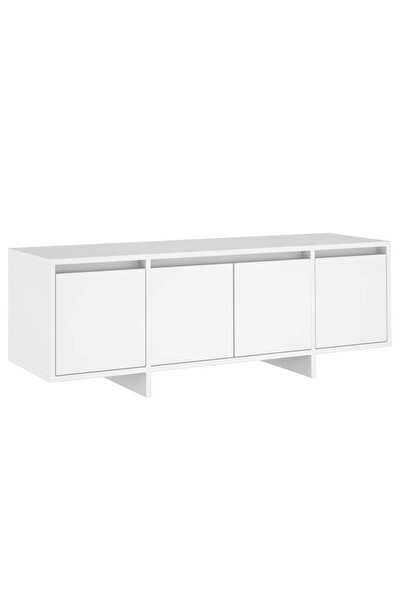 vidaxl Comodă TV, alb, 120x30x40,5 cm, lemn prelucrat