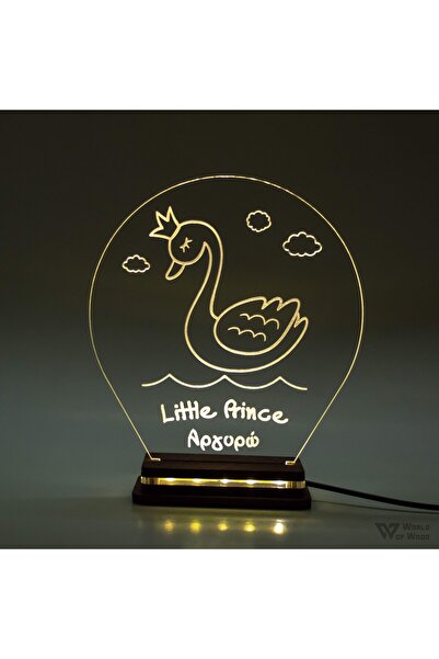 Generic Brand Φωτιστικό LED "Κύκνος με Κορόνα Στρογγυλό" W00891