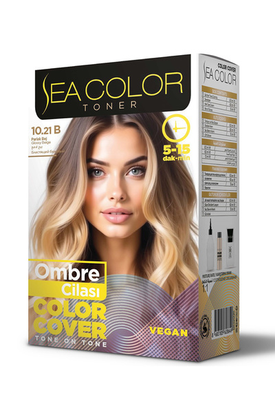 Sea Color Omre Cilası Set Saç Boya 10.21B Parlak Bej
