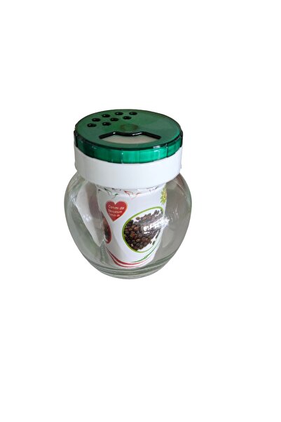 Plastik kapaklı cam tuzluk baharatlık