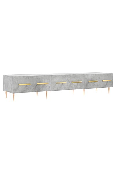 vidaxl Comodă TV, gri beton, 150x36x30 cm, lemn prelucrat