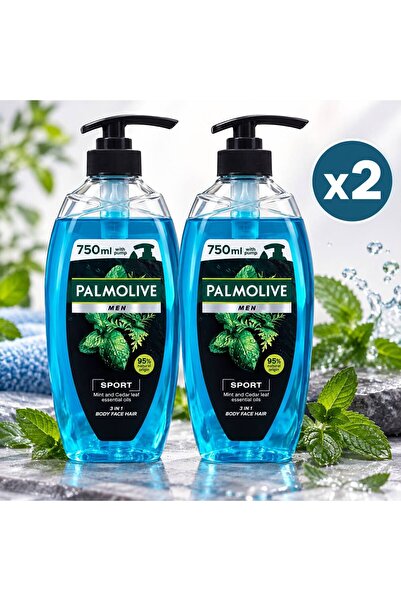 Palmolive 2x 750 gel de dus men sport pump