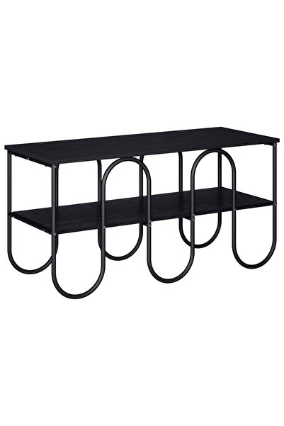 vidaxl Suport TV 100 x 40 x 50 cm Stejar Negru Lemn prelucrat