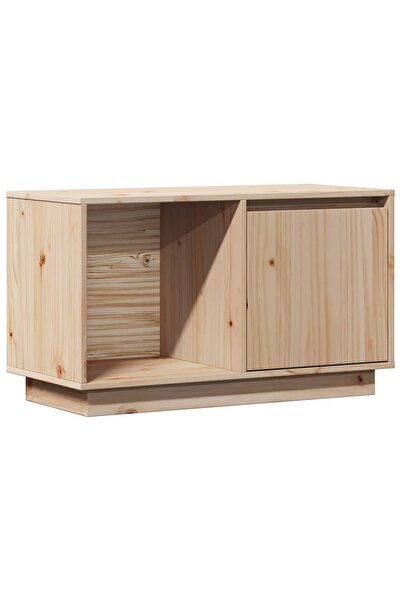 vidaxl Comodă TV, 74x35x44 cm, lemn masiv de pin