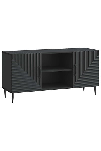 vidaxl Cabinet TV Negru 102 x 34,5 x 50 cm Lemn prelucrat