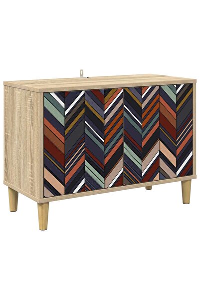 vidaxl Comodă TV OMMEN 69 x 33 x 50 cm Lemn prelucrat Sonoma