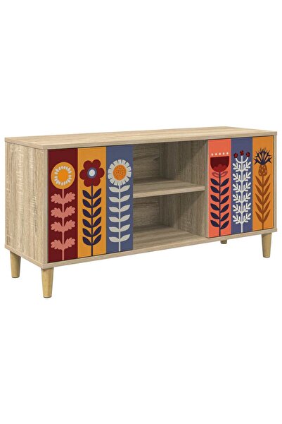 vidaxl Cabinet TV ESSEN 102 x 33 x 50 cm Sonoma Lemn prelucrat