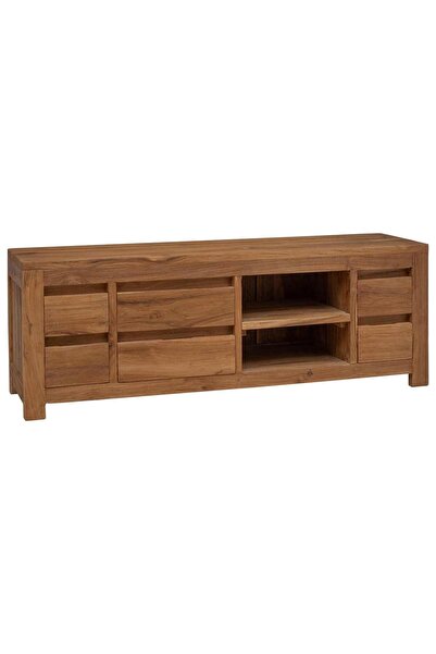 vidaxl Comodă TV 110 x 30 x 40 cm Lemn masiv de tec