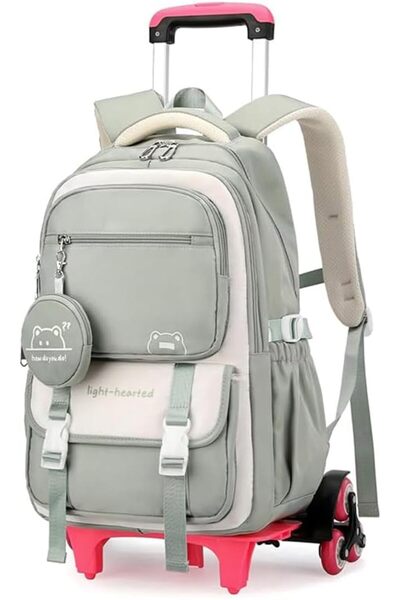Hannea ® School Backpack Trolley for Girls, 30L Backpack Teenager with Wheels...