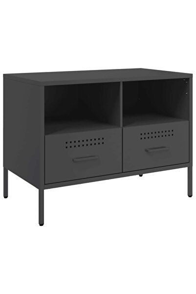vidaxl Dulap TV, negru, 68x39x50,5 cm, oțel