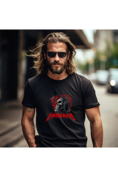 OKTANE Tricou Metallica model 53 negru 3XL