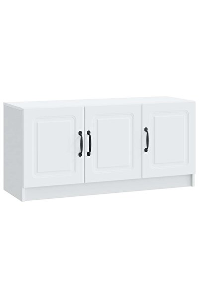 vidaxl Cabinet TV Alb 99 x 34,5 x 47 cm Lemn prelucrat