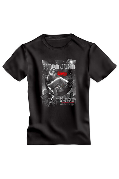 OKTANE Tricou Elton John model 1 negru XS