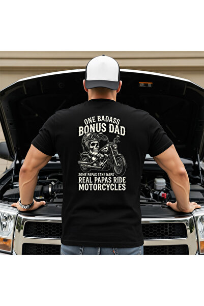 OKTANE Tricou One badass bonus dad negru S