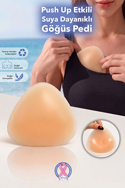 Juene Push Up Etkili Göğüs Pedi - Suya Dayanıklı Silikon Bikini Mayo Sütyen D...