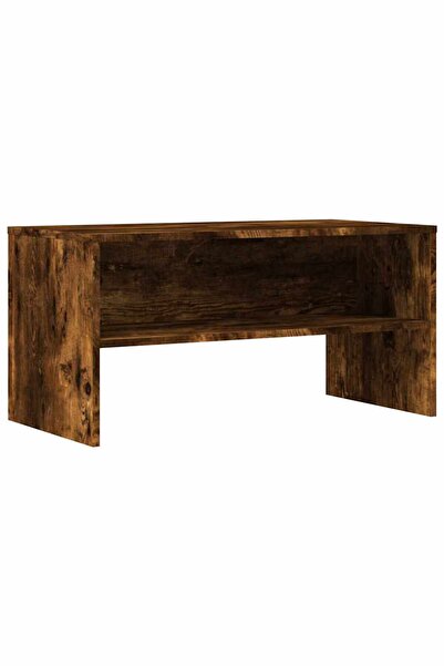 vidaxl Comodă TV, stejar fumuriu, 80x40x40 cm, lemn prelucrat
