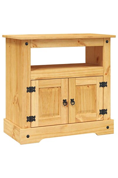 vidaxl Comodă TV gama Corona, gri, 80 x 43 x 78 cm, pin mexican