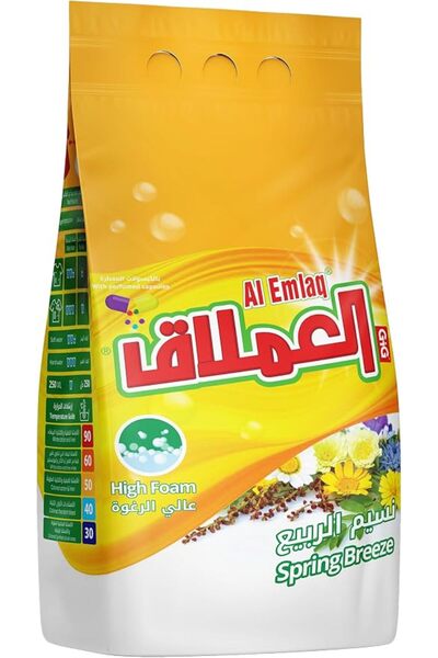 Al Emlaq Al-Emlaq Powder Detergent Semi Automatic - Spring Breeze 1kg
