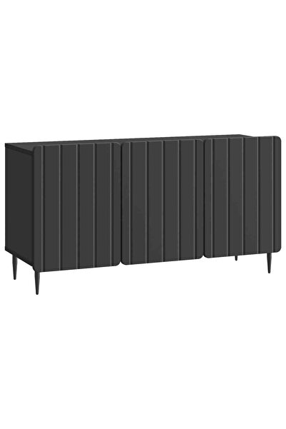 vidaxl Cabinet TV 99 x 34,5 x 52 cm Negru Lemn prelucrat