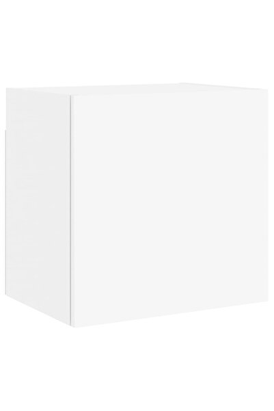 vidaxl Comodă TV de perete, alb, 40,5x30x40 cm, lemn prelucrat