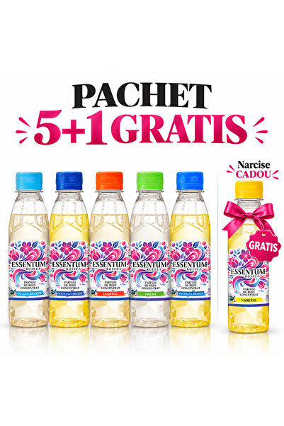 Essentum Rufeea Pachet 5x Parfum de rufe Fresh Sensation 200 ml+1 Parfum Narc...