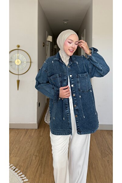 Quen Women's Stone-Washed Denim Shirt