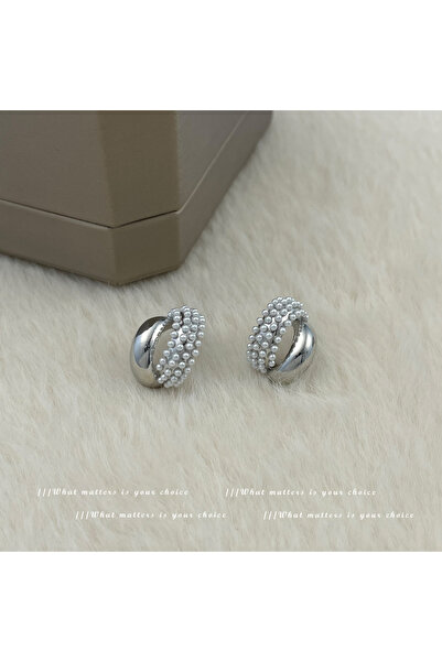 Take Two By Styli Embellished Huggie Earrings