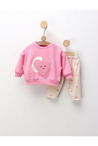 MiniKids Costumas te iubește mai mult, roz.