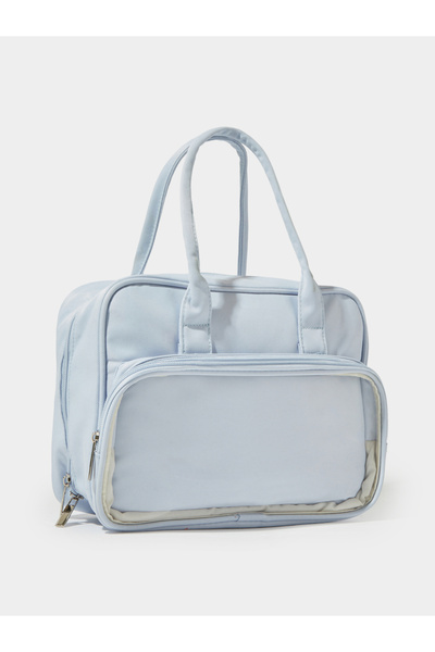Styli Blue Solid Travel Pouch for Essentials