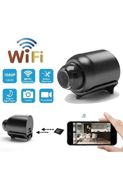 Epilons 1080p Hd Wifi Mini Kamera 120° Geniş Açı Gece Görüşü Manyetik 360° Dö...