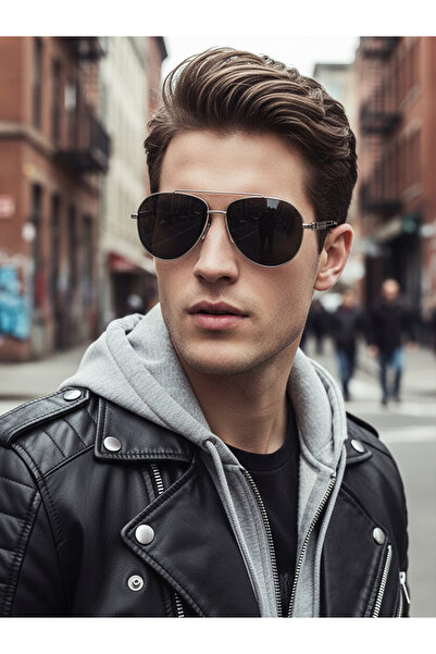 Take Two By Styli Silver Aviator Sunglasses