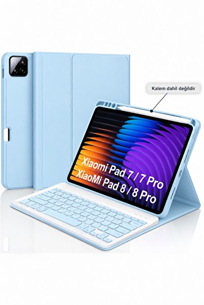 Alstrap Mi Pad 7 / 7 Pro / Pad 8 / 8 Pro 11.2 Inc Uyumlu Klavyeli Tablet Kılı...