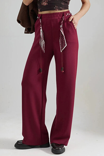 fiolin Modal shawl belt detailed trousers