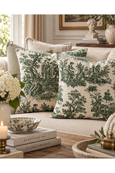 best house decor 43X43 2 Pieces Cushion Cover Vintage Bohemian Series