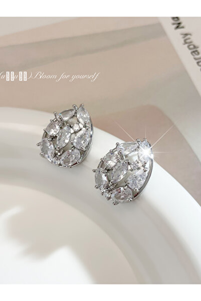Take Two By Styli Droplet Stud Earrings