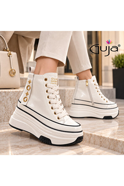 Guja 26K336 Filled Heel Patent Leather Boots