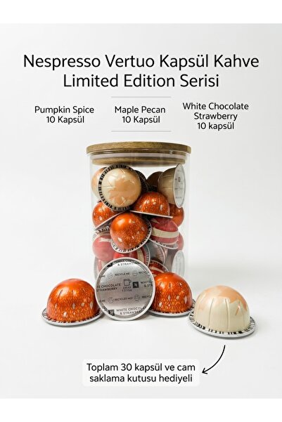 Nespresso Vertuo Limited Edition Kapsül Kahve Serisi 30 lu Hediyeli