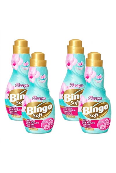 Bingo Soft Konsantre Çamaşır Yumuşatıcısı 1200 ml Frezya 4'lü Paket