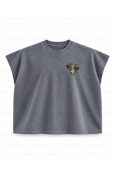 SVART WEAR Μπλουζάκι γυμναστικής χωρίς μανίκια με στάμπα Gorilla and Halter -...