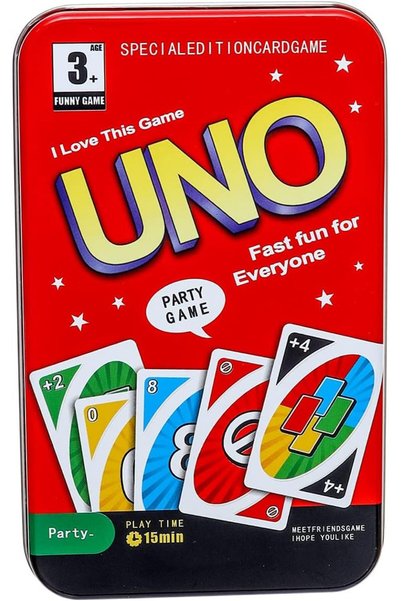 Generic Uno red edition playing cards from 2 to 10 players best family game i...