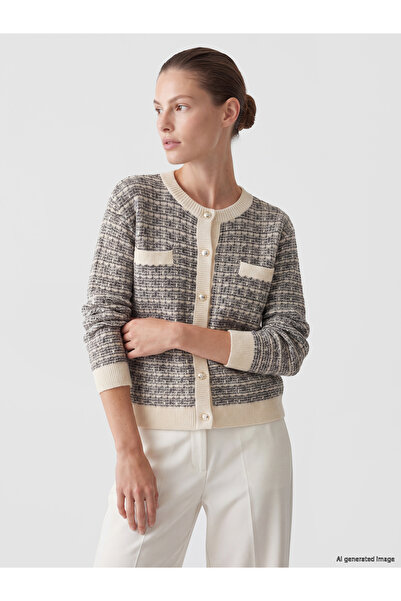 LC Waikiki Crew Neck Women's Knitwear Cardigan