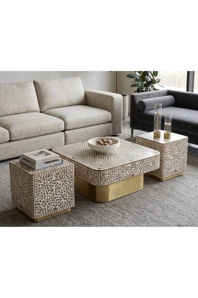Generic Brand Decorative Nesting Coffee Table Set - 3 Pieces