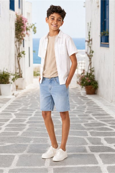 MARCO DONATELI Boys Denim Bermuda