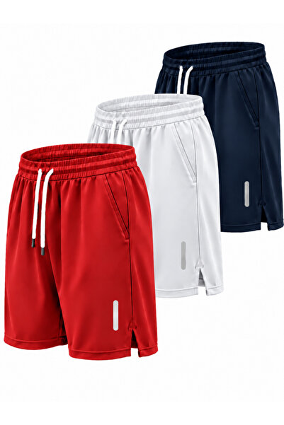 Karatopak 3-Piece Breathable Fabric Fitness Tennis Sports Shorts