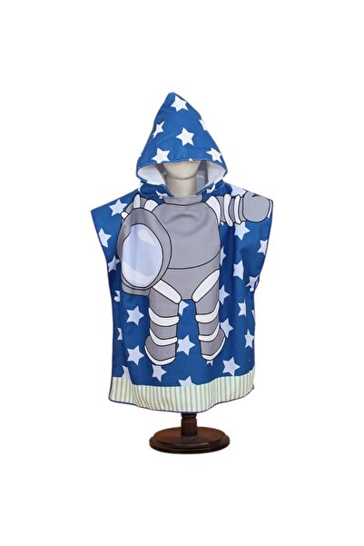 Queen Mother Splash Space man, Παιδικό Πόντσο με Κουκούλα -