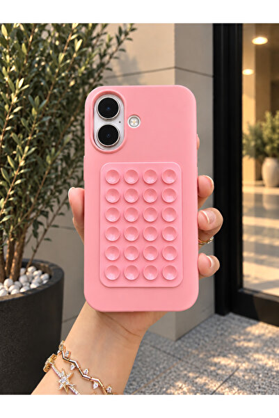 OVADA İphone 16 Uyumlu Vantuzlu Telefon Kılıfı