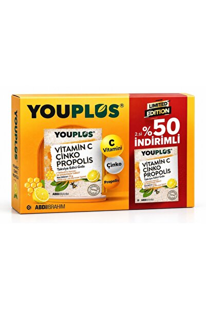 ABDİİBRAHİM Youplus Vitamin C Takviye Edici Gıda - İkincisi %50