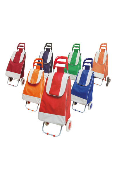 Generic Folding Aluminum Shopping Trolley Bag Market Roller Insulation Retrac...