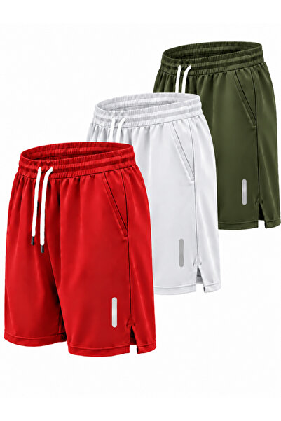 Karatopak 3-Piece Breathable Fabric Fitness Tennis Sports Shorts