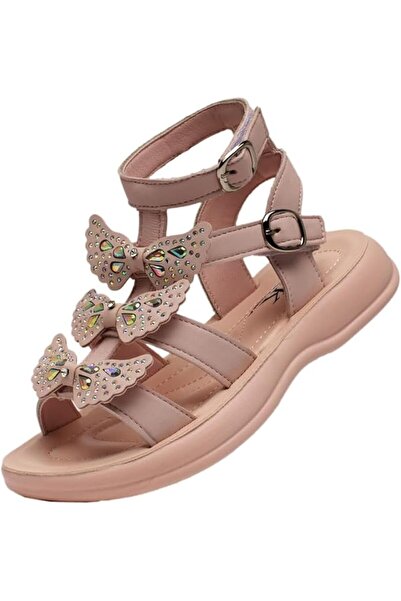Lucky Kids Girls Gladiator Sandals Open Toe Waterproof Ankle Strap with Cute ...